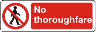 No thoroughfare
