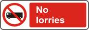 No lorries