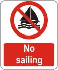 No sailing