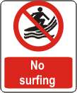 No surfing