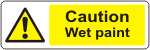 Caution Wet paint