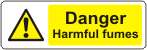 Danger harmful fumes