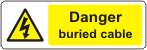 Danger Buried cable