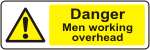 Danger Men working overhead