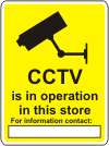 CCTV is in operation in this store