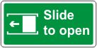 Slide to open (left)