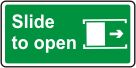 Slide to open (right)