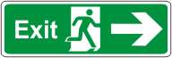 Exit (running man, arrow right)