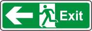 Exit (running man, arrow left)