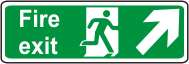 Fire exit (running man, (Up right)