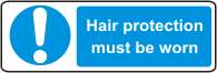 Hair protection must be worn