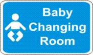 Baby changing room
