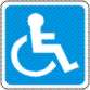 Disabled toilet symbol