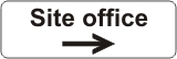 Site office (arrow right)