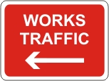 Works traffic (arrow left)