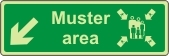 Symbol  Muster point, arrow down left