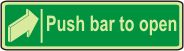 Push bar to open