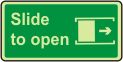 Slide to open (right)