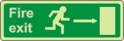 Fire exit, running man (right)