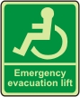 Emergency evacuation lift + Wheelchair