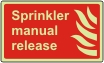 Sprinkler manual release