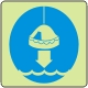 Lower to water (liferaft)
