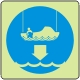 Lower to water (rescue boat)