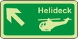 Helicopter symbol, arrow up left