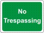 No trespassing